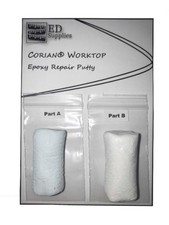38G Light Grey. Corian® Sink & Worktop Epoxy Repair Putty – Broken, Chip & Crack