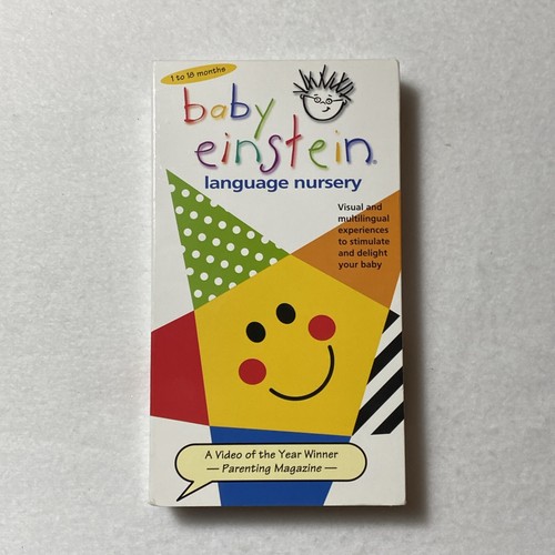 Baby Einstein: Language Nursery VHS Tape 2000 Ages 1-18 Months Educational Film