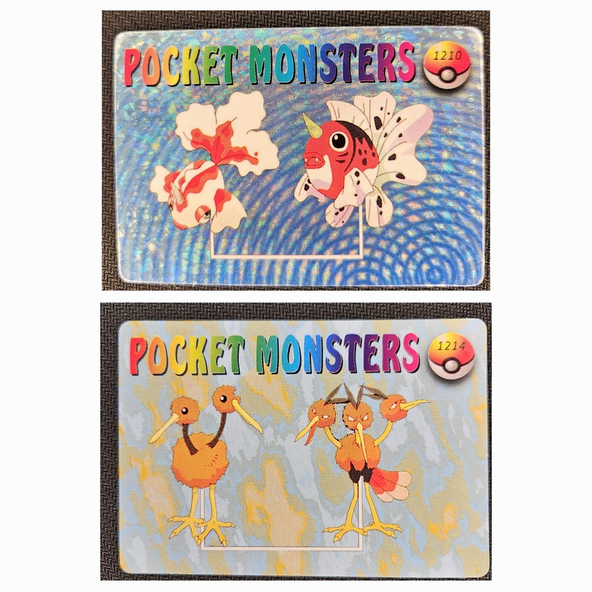 Vintage 1990's Pokémon Pocket Monsters Japanese Vending Holo Prism