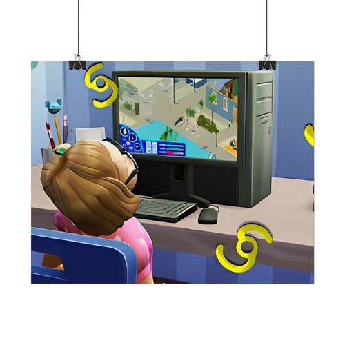 🧬 Sim World Tribute Poster – Surreal Dreamcore Gamer Art for Home or Dorm - Picture 11 of 25