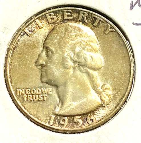 1956 Washington Quarter Super Gem Toned Uncirculated CHRC