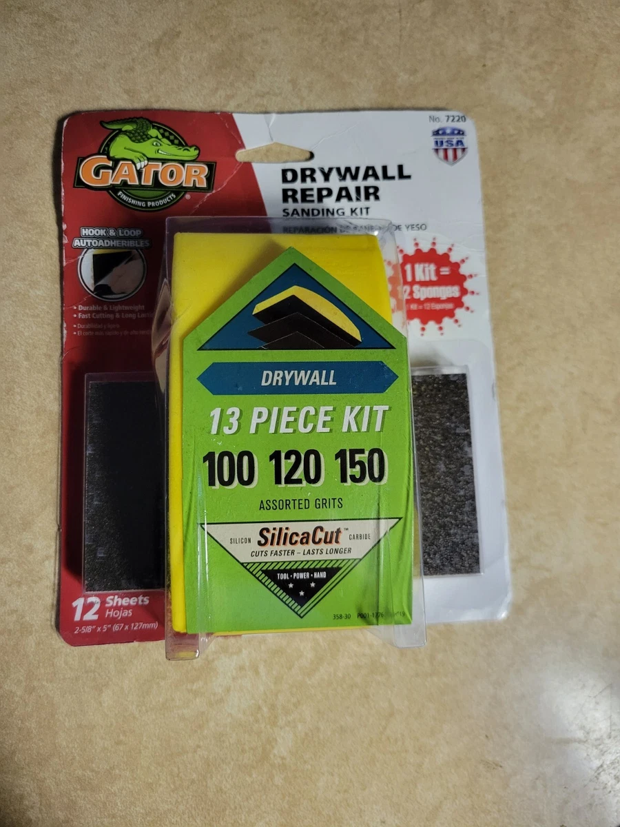 New Ali Gator Hook Loop Drywall Sanding Block Kit 7220 12 Sheets