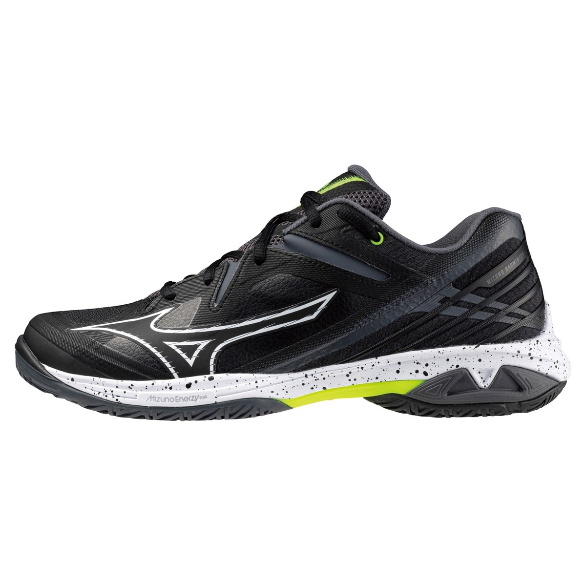 Mizuno Badminton Shoes WAVE CLAW 3 WIDE Black/White/Yellow Mizuno Badminton Shoes WAVE CLAW 3 WIDE Black/White/Yellow
