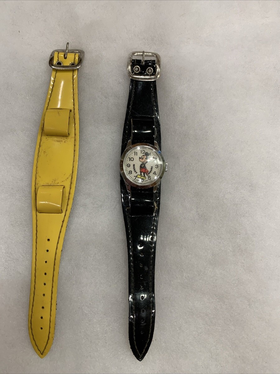 Vintage EARLY BRADLEY WALT DISNEY MICKEY MOUSE SWISS WATCH  display picture 1