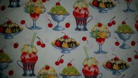 Maroon Red Kitchen Towel Set Ice Cream Sundae Parlor Banana Split Float Dish Maroon Red Kitchen Towel Set Ice Cream Sundae Parlor Banana Split Float Dish