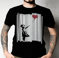 Banksy Shredded Balloon Girl Classic T-Shirt ALL SIZE UNISEX