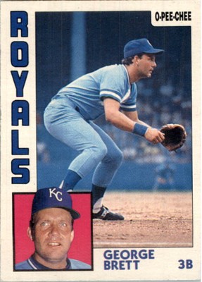 1984 O-Pee-Chee Baseball Card #212 George Brett