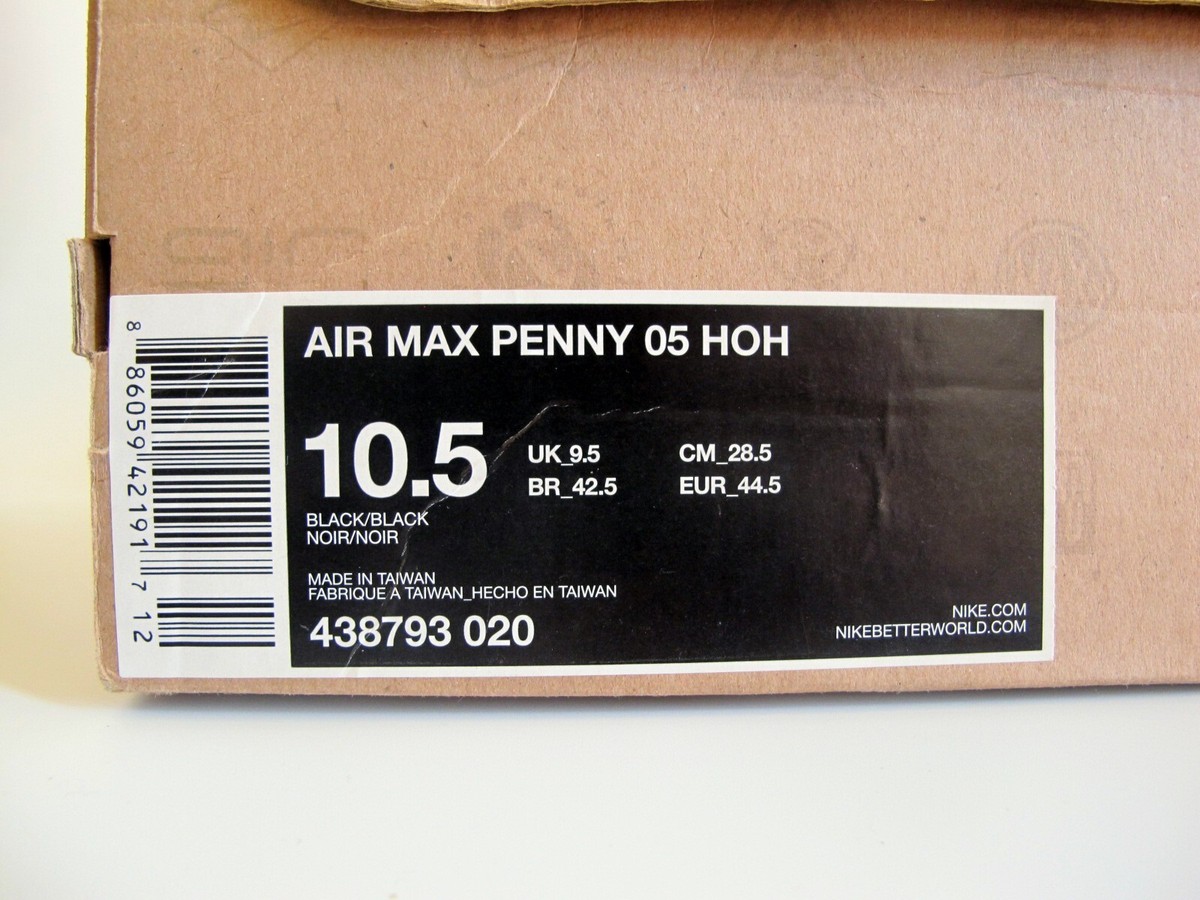 Nike Air Penny 1 x House of Hoops HOH Black Ripstop Men