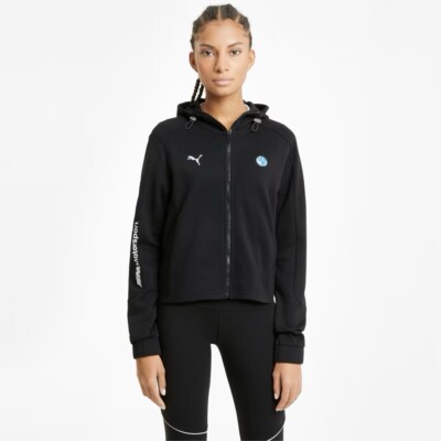 Size S- Puma Women s Bmw Mms Hooded Sweat Jacket, Black.