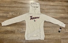 NFL Girls Glitter Funnel Neck Sweatshirt Hoodie Houston Texans Youth Large 14