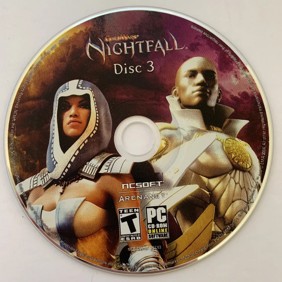 Guild Wars: Nightfall (PC, 2006, NCSoft, 3-Disc) mit Access Key - Bild 4 von 4