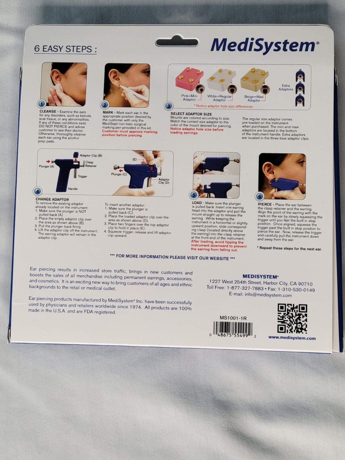 MediSystem Professional Ear Piercing Kit eBay