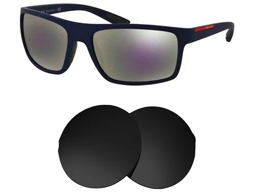 Lentilles de remplacement pour Prada SPS 02Q (62mm) polarisées et protection UV Seek Opt