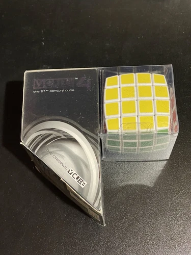 Cubo multicolor V-CUBE 4 blanco acolchado 4x4 / NUEVO / nunca abierto / rompecabezas - Imagen 3 de 3