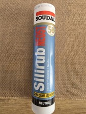 Soudal Silirub NEUT mastic silicone neutre en cartouche Neo5t conforme ISO 11600