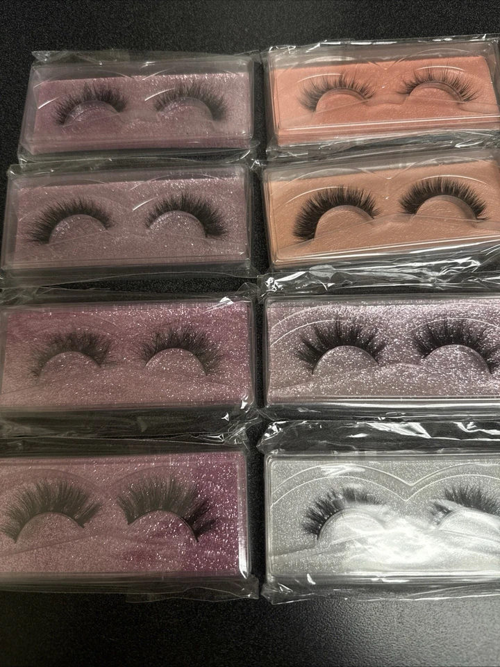 Wholesale 100 Pairs Of Mink Eyelashes New Messy 3D Mink Lashes Bulk False Lashes - Image 3 of 3