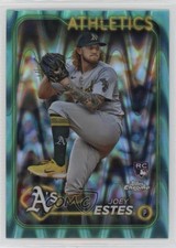 2024 Topps Chrome Update Aqua RayWave Refractor /199 Joey Estes #USC86 05ns