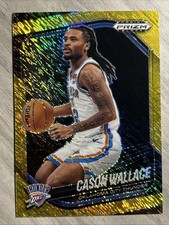 2024-25 Panini Prizm Black Cason Wallace Thunder Gold Shimmer /10 FOTL