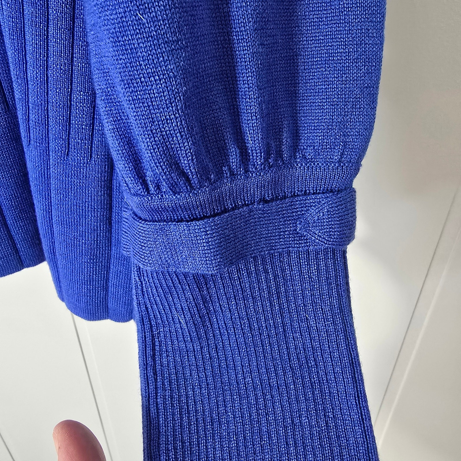 Pendleton Blue Merino Wool Turtleneck Sweater Lig… - image 10