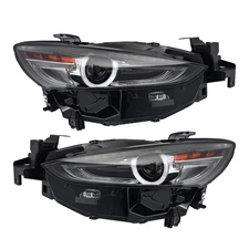 For 2018-2021 Mazda 6 Headlights Headlamps Full LED Adaptive W/AFS Pair LH+RH