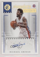 2016 Panini Excalibur Signature Knights Holo Gold 6/10 Michael Gbinije Auto 0q0
