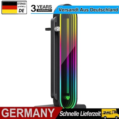 Grafikkartenhalterung, 5 V, 3-polig, ARGB, verstellbar, GPU-Halterung (schwarz, 