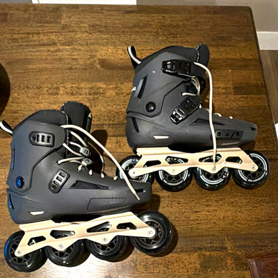 Rollerblade Lightning 90 Men's Inline Skates Size US 10 Gray/Beige