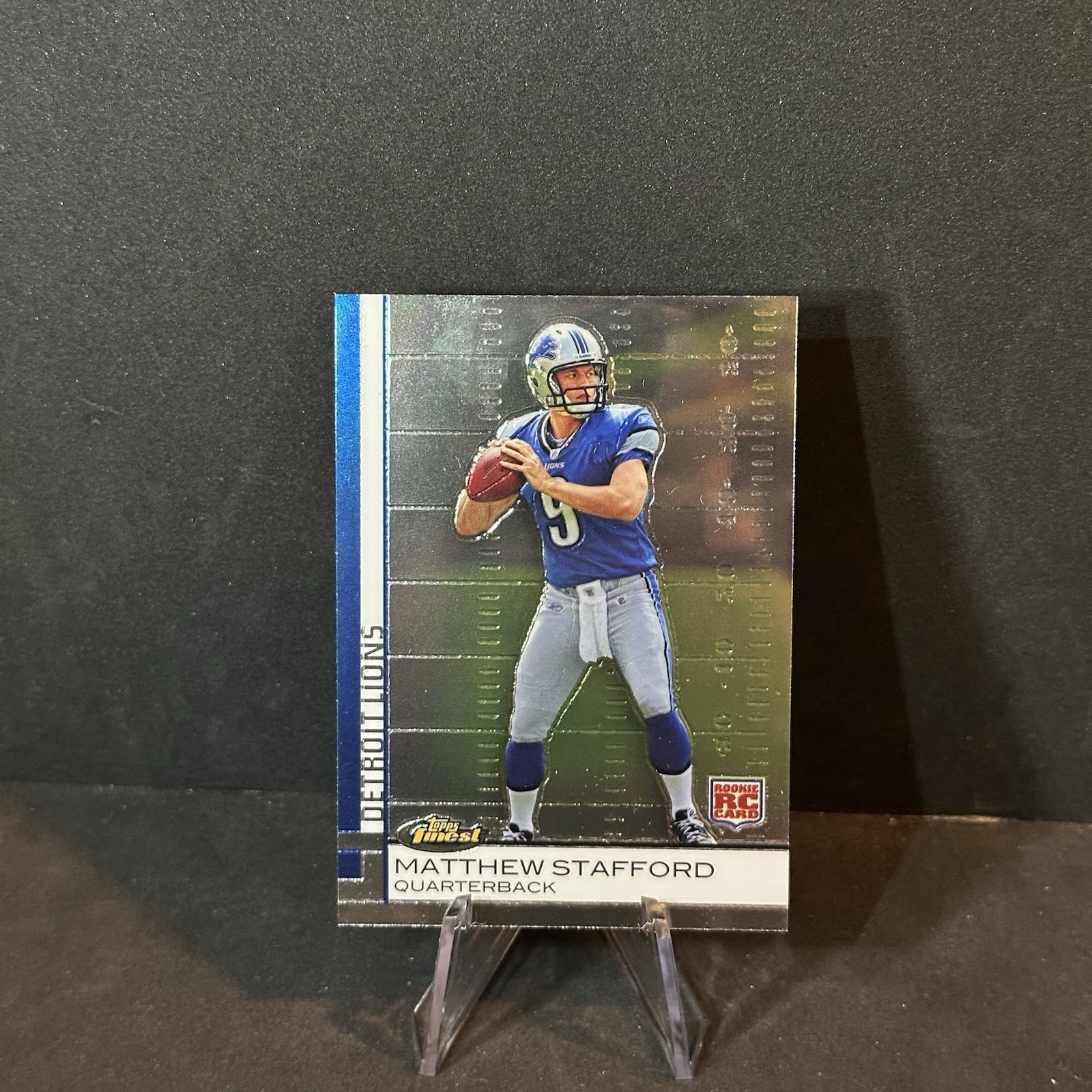 2009 Topps Finest Matthew Stafford Rookie Rc No. 100 RAMS SUPER BOWL MVP NASTY