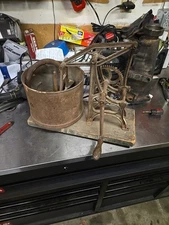 1865 era HAND-CRANKED walking-beam action STARRETT FOOD CHOPPER old tool MACHINE