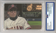 Charlie Sheen SIGNED Major League Wild Thing Vaughn Picture PSA DNA COA Auto