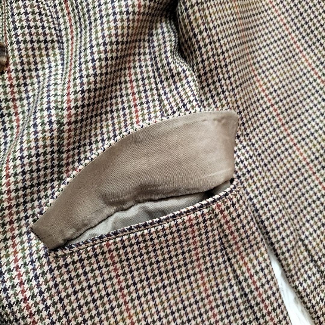 BURBERRY houndstooth pattern tailored Jacket Blou… - image 6