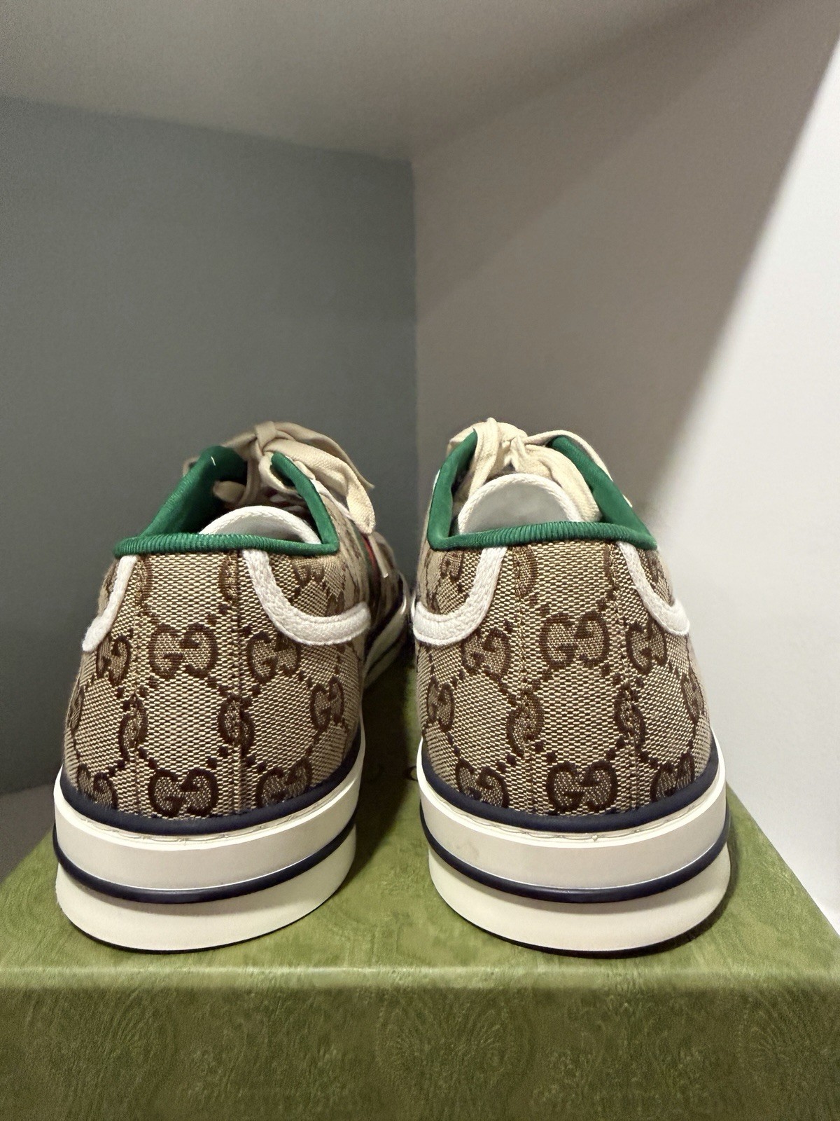 Gucci Web Canvas Low Top Tennis 1977 Sneaker Shoes Beige New Men’s 14 UK / 13 US thumbnail 8