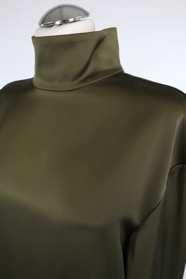 2nd Day Damen Oberteil Gr. 36 Grün Bluse Blouse Top Langarm - Bild 3 von 4