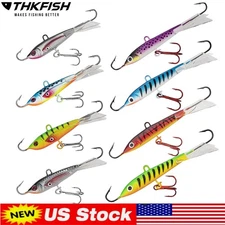 4/8PCS Ice Fishing Lures Winter Ice Jigging Fish Jig for Bass Perch Walleye Pike