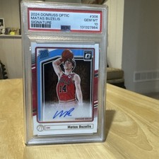 2024 Donruss Optic MATAS BUZELIS Signature Auto RC PSA 10 GEM MINT Rated Rookie