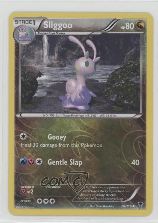 Sliggoo Reverse Foil Pokemon XY Phantom Forces #76