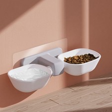 Elevated Cat Bowls Fixed Food Bowl Sucker Cat Food Bowl Hanging Cat Food And