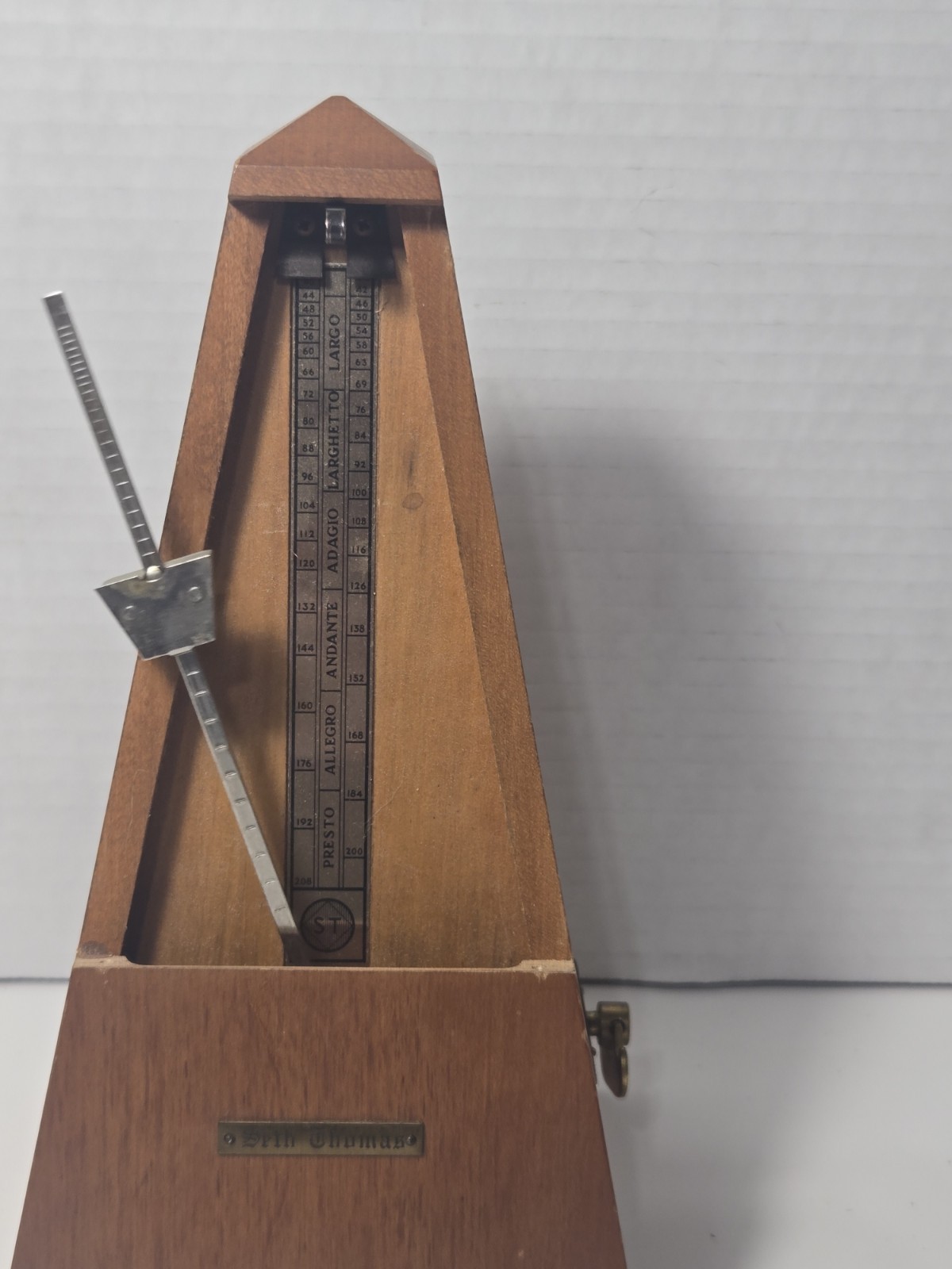 Vintage 1981 Seth Thomas Metronome De Maelzel Music Timer