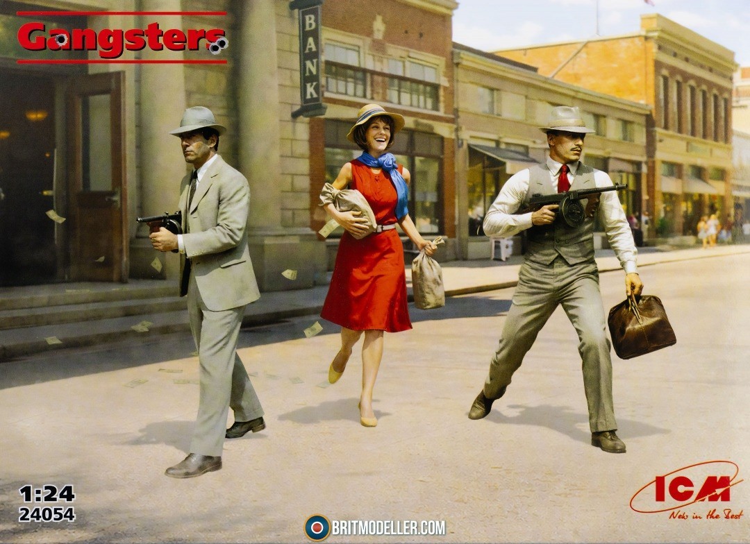 ICM 24054 1:24th scale Gangsters (3 figures)