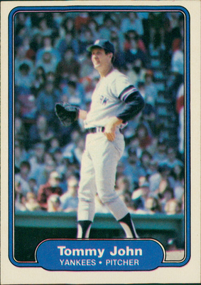 #ad #ad 1982 Fleer Tommy John #40 $1.08