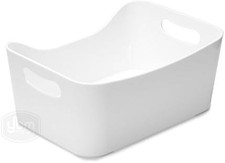 Storage Bins - Open Plastic Organizers and Storage Basket for Kitchen Pantry