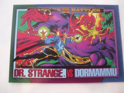 Marvel Skybox 1993 Famous Battles Dr. Strange Vs. Dormammu Trading Card #160