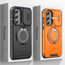 Armor Case for Samsung S26 S25 S24 S23 S22 S21 Ultra Plus Slide Camera Cover Cov