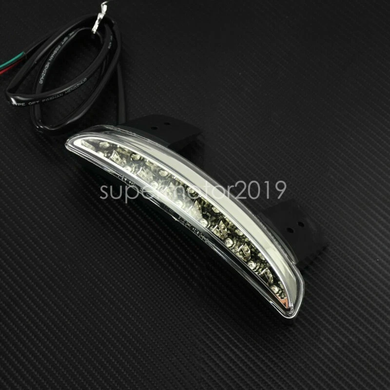 Rear Fender Brake Running Tail Light Clear Lens Fit For Sportster XL 883 1200 48 - Image 3 of 4