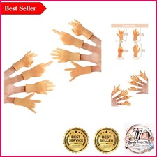 Tiny Hands Miniature Finger Puppets 8 Pack for Party Favors Gags