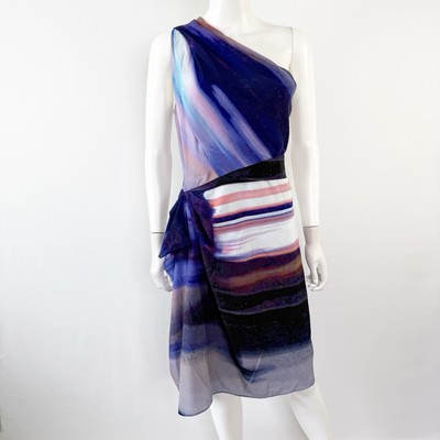 Rachel by Rachel Roy Abstract One Shoulder Dress Size 6 Cocktail