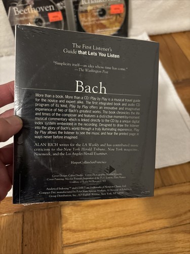 Play by Play -Bach, Beethoven & Tchaikovsky Alan Rich Book & CD Lot NEW SEALED - Picture 3 of 7