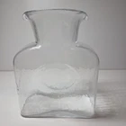 Blenko Clear Glass Water Pitcher 384, 8"x6"x3"