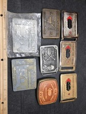 Vintage Peabody Coal Company Employee Coal Mining Belt Buckle Lot Of 8