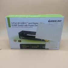 IOGEAR KVMP 3-Port 4K USB-C and DisplayPort Switch GCS1953 Power Pass Through